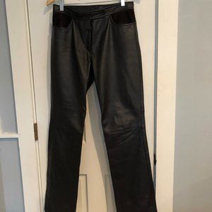 DKNY Leather Pants Size 8